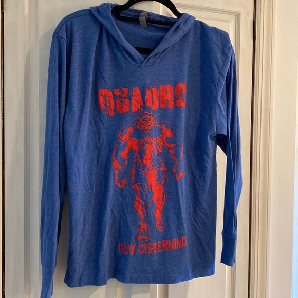 Quadro Guy Cisternino Hooded Mens long sleeve tee Size M - Picture 1 of 7